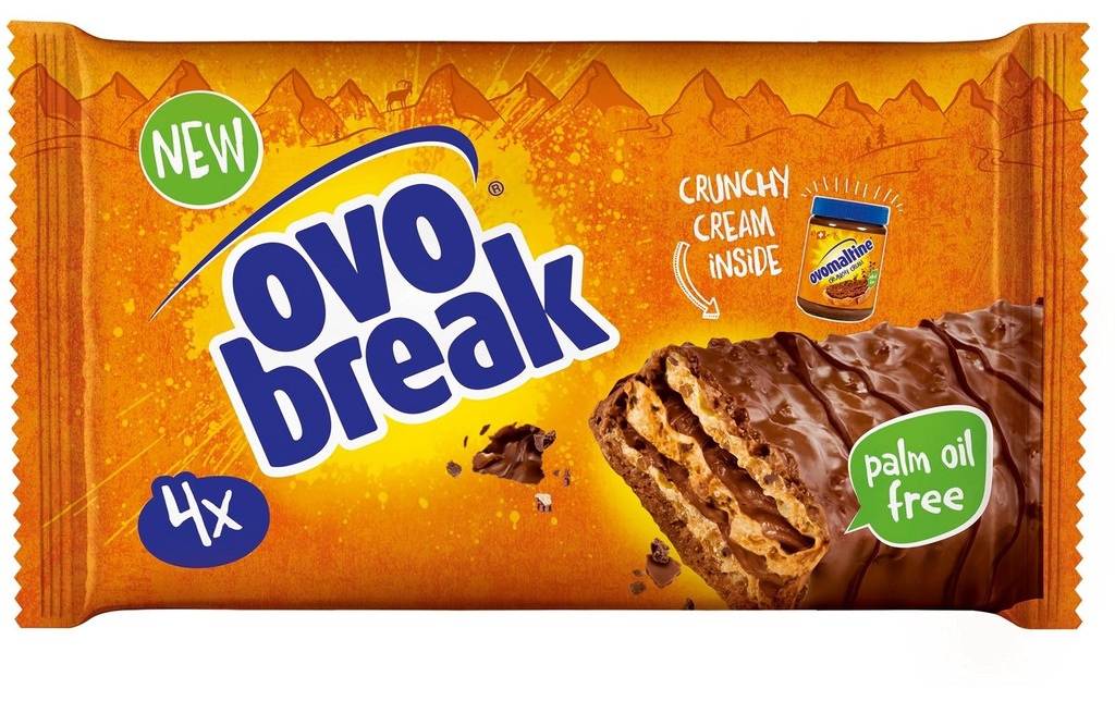 OVOMALTINE Ovo Break barre gaufrée 4x39g (4 pces)