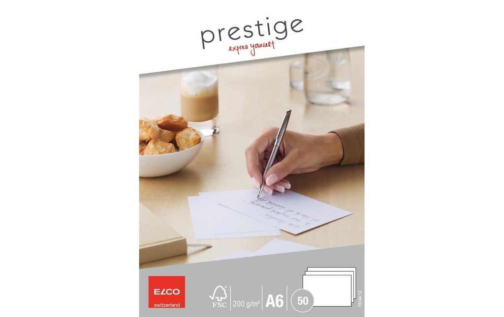 ELCO Carte correspo. Prestige A6 (50 pces)