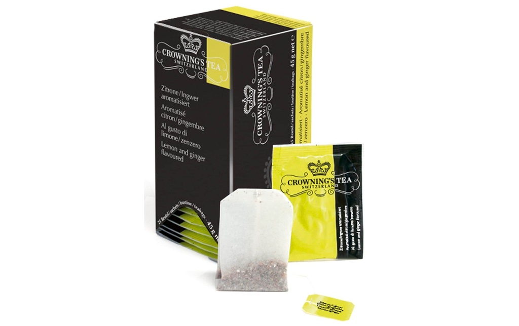 CROWNING'S TEA Thé citron/gingembre 25pcs (25 pces)