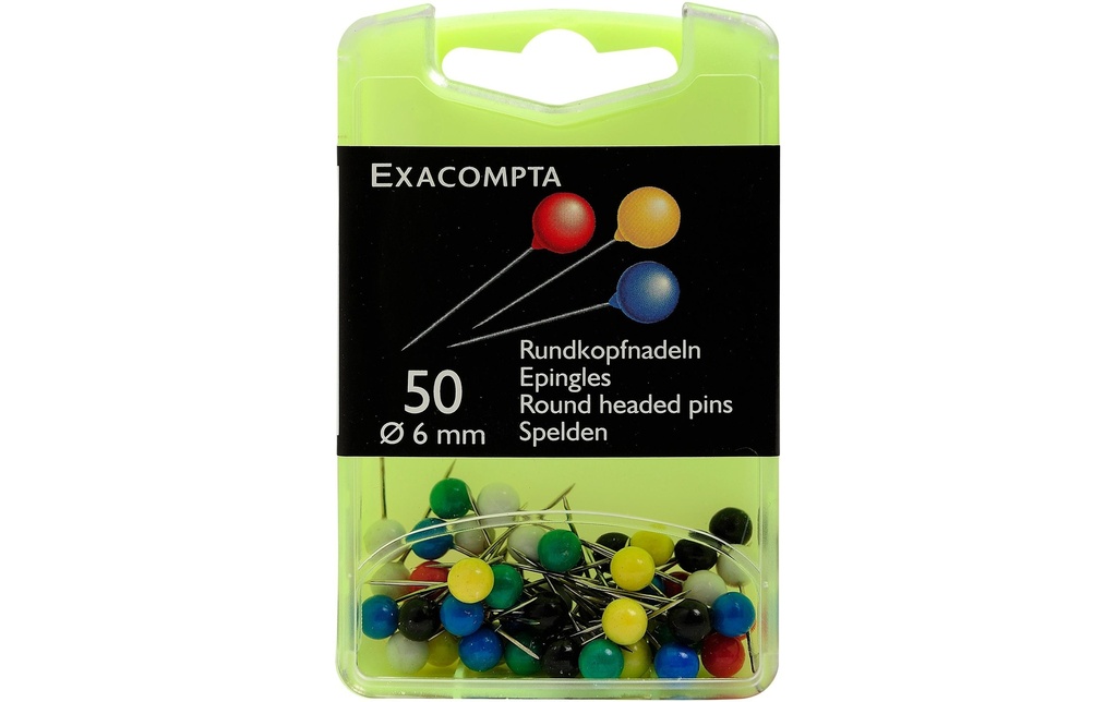 EXACOMPTA Epingles marquag.50pces assort (50 pces)