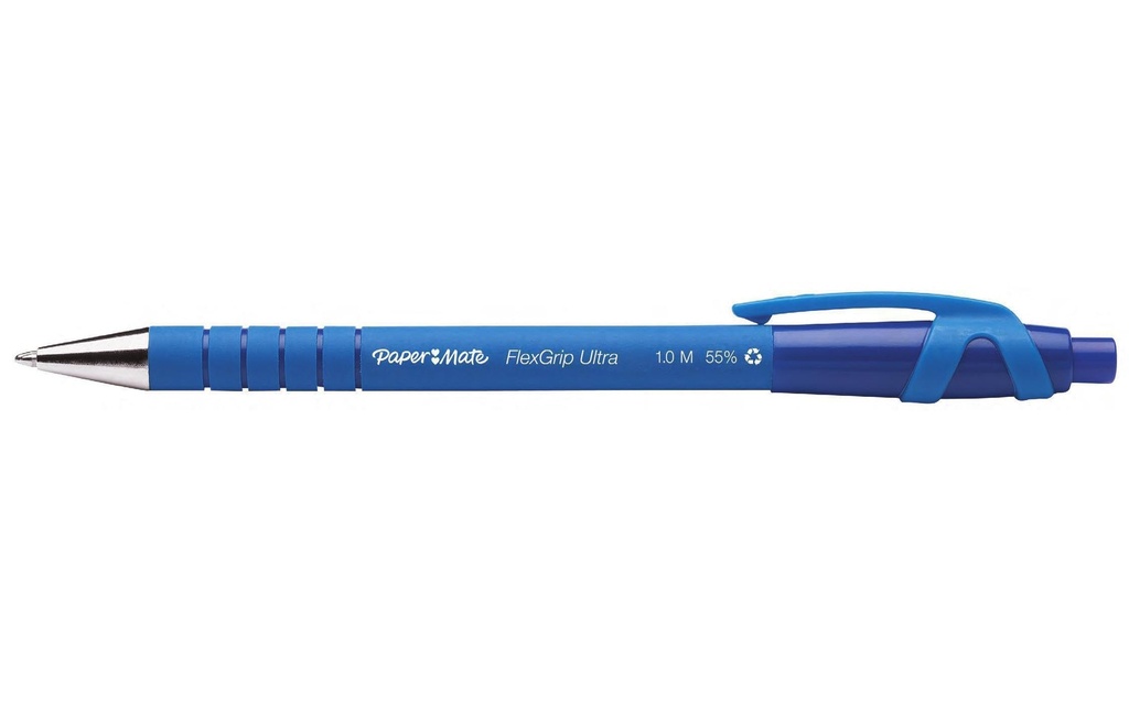 Paper Mate Stylo bille Flexgrip Ultra 1 mm, Bleu