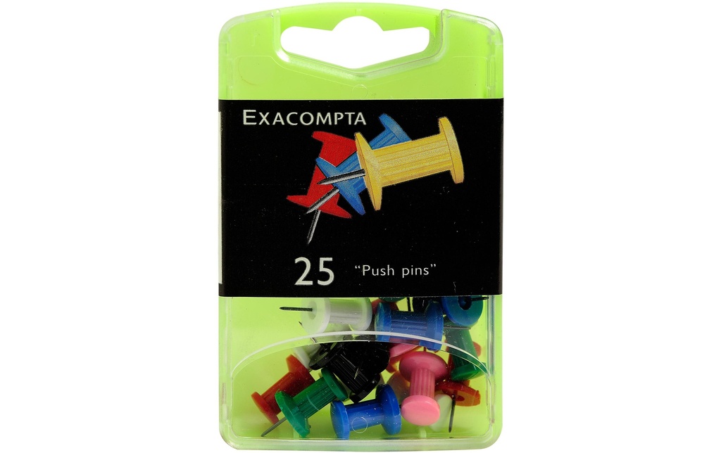 EXACOMPTA Epingles PushPin 285pces asso. (25 pces)