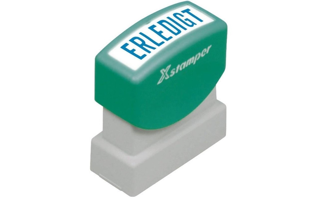 X-STAMPER X-Stamper Erledigt blau