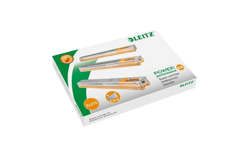 LEITZ agrafes K8 jaune (1050 pces)
