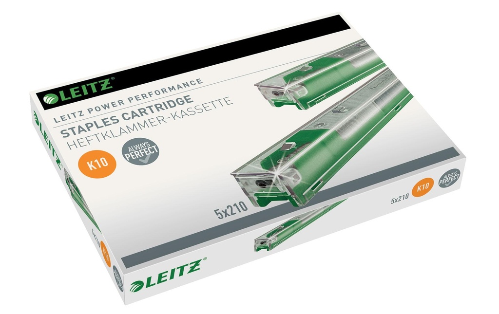 LEITZ agrafes K10 vert (1050 pces)