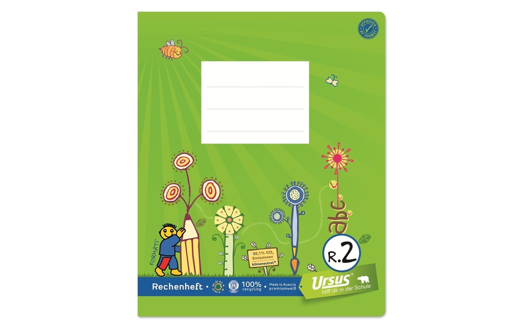 EHRBAR Cahier école Formati Quart R.2 (40 pces)
