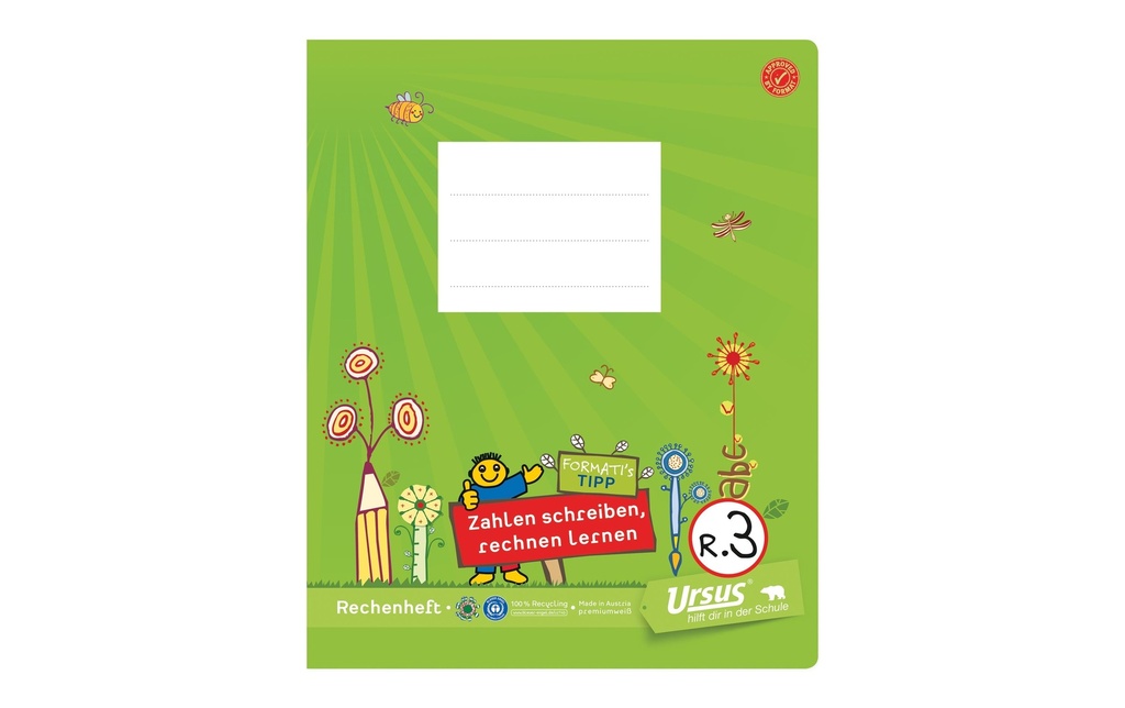 EHRBAR Cahier école Formati Quart R.3 (40 pces)