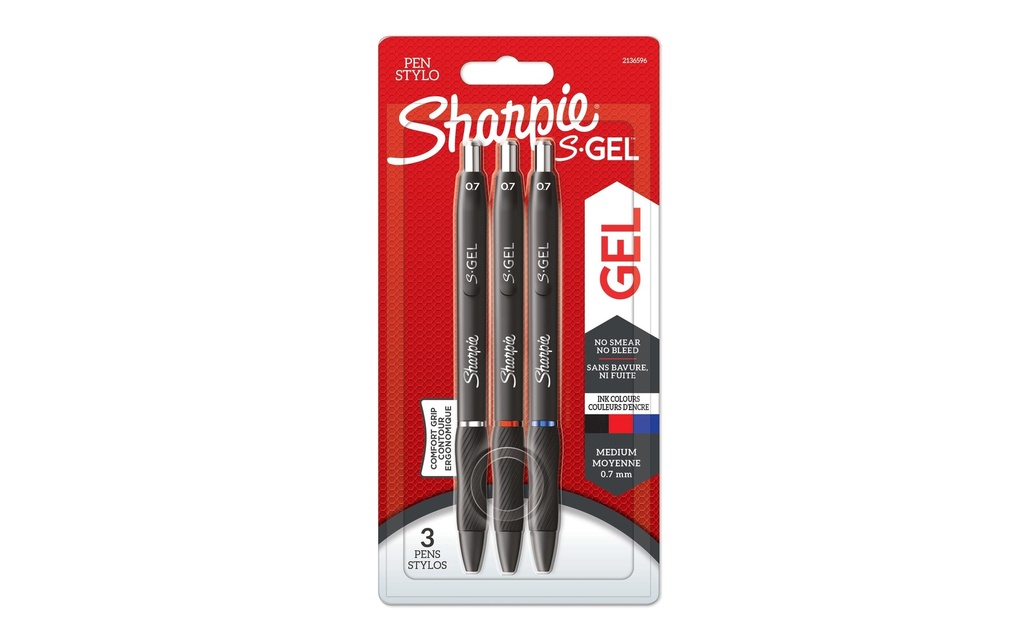SHARPIE Sharpie S-Gel 3pces bli ass (3 pces)