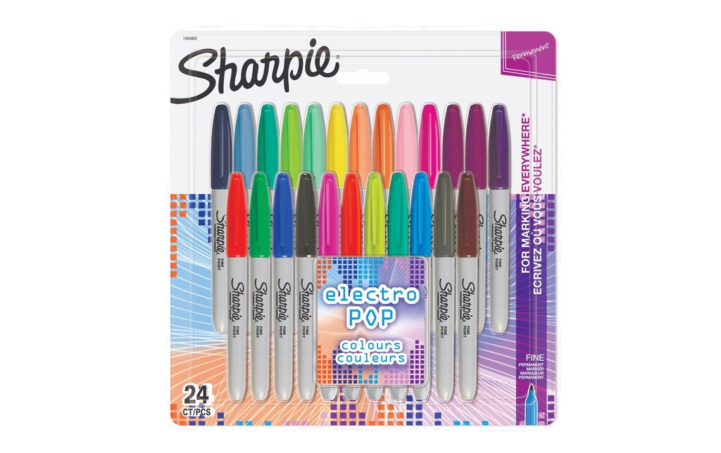 SHARPIE Fineliner Electro Pop 24pcs (24 pces)