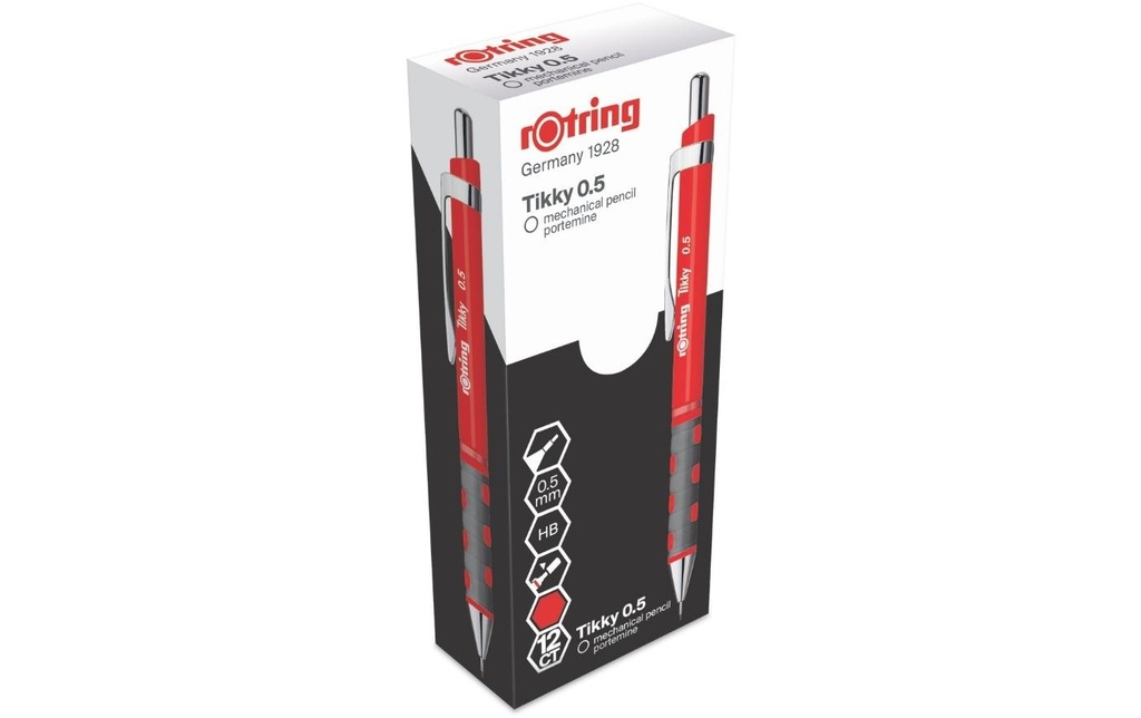ROTRING Porte-mines Tikky 0.5 rouge