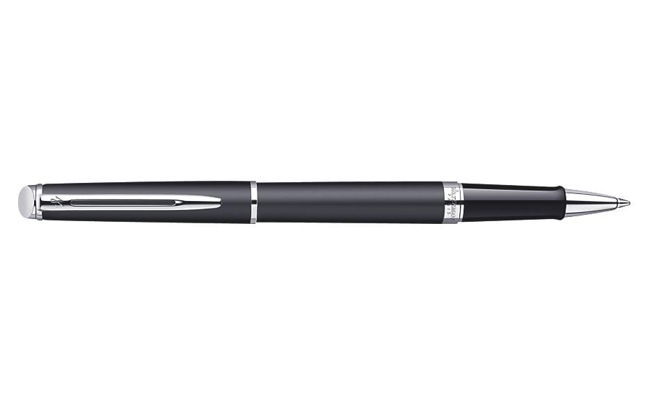 WATERMAN Stylo à bille roulante Hémisphère CT fin (F), Noir mat