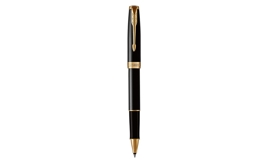 PARKER Roller Sonnet noir laqué or