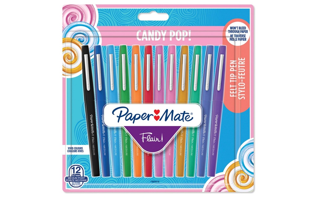 PAPERMATE Feutre Flair CandyPop 12x (12 pces)