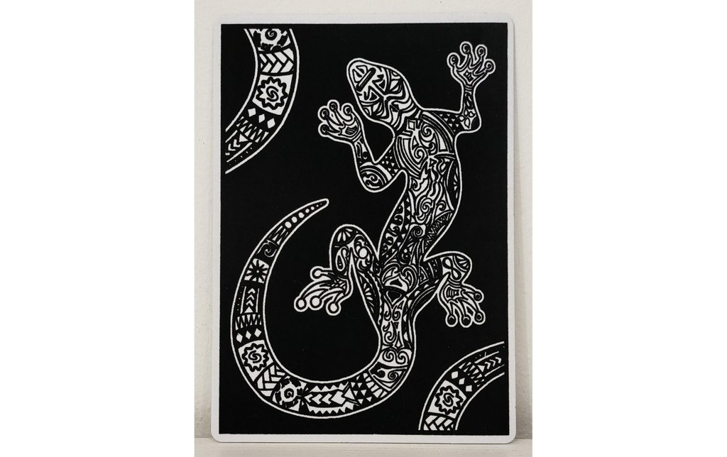 TATARUGA Image de velours A4 gecko