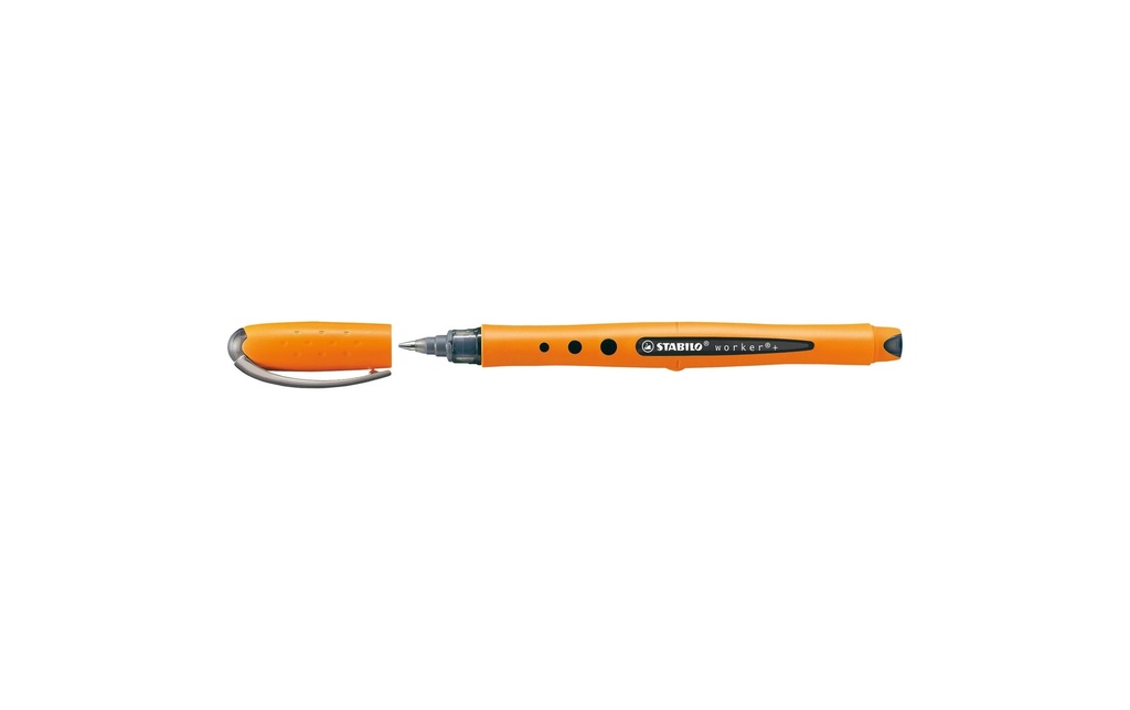 STABILO Rollerball worker+ noir