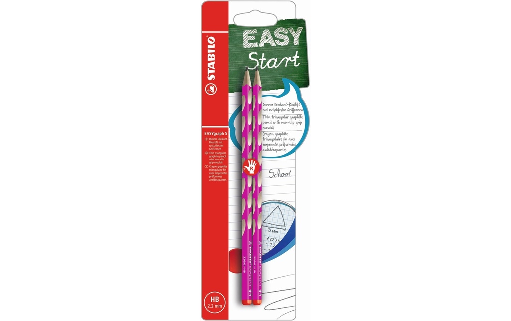 STABILO Crayon EASYgraph S R pink (2 pces)