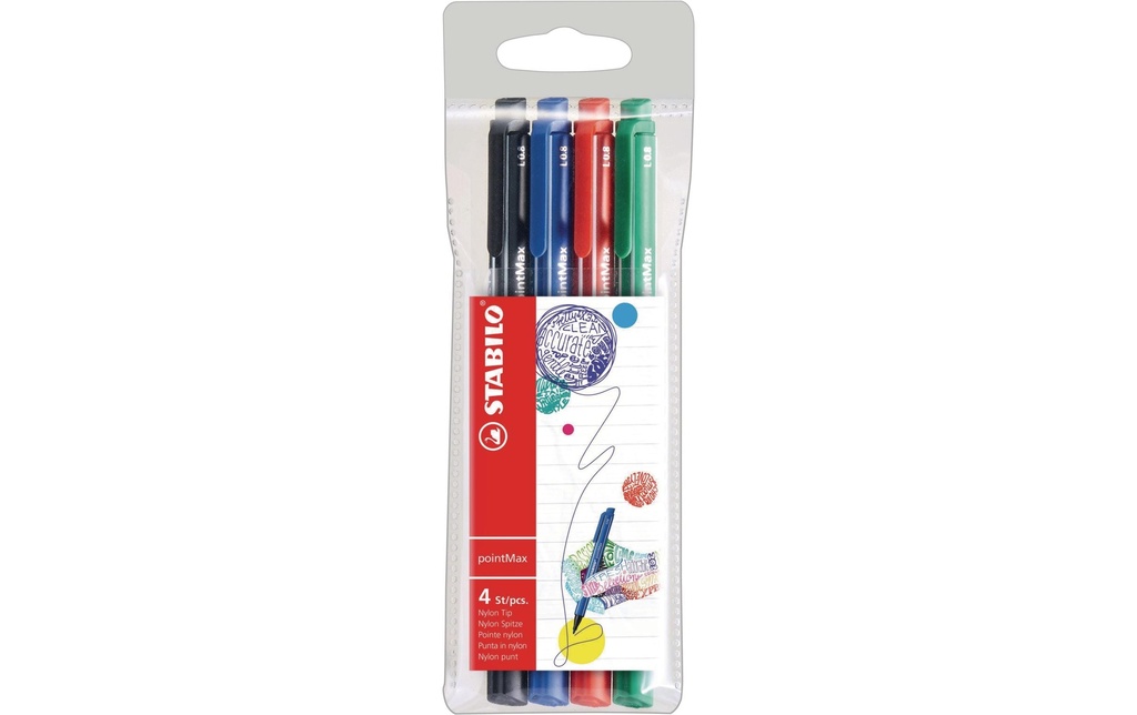 STABILO PointMax étui (4 pces)