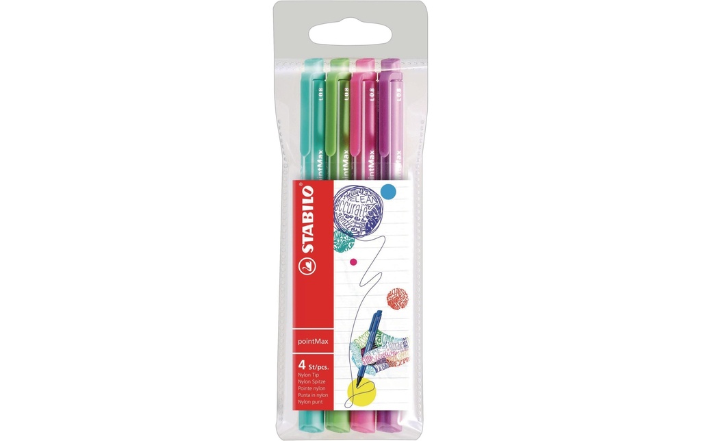STABILO PointMax étui (4 pces)