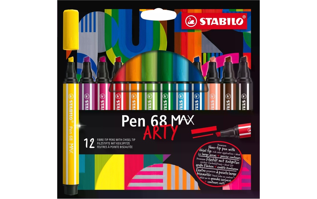 STABILO Pen 68 MAX ARTY étui (12 pces)