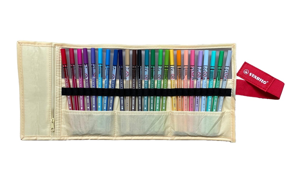 STABILO Pen 68 set-roller jaune pastel (25 pces)