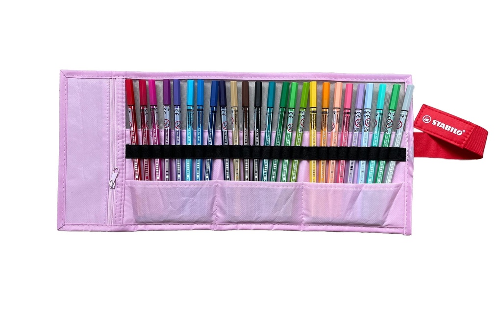 STABILO Pen 68 set-roller rose pastel (25 pces)