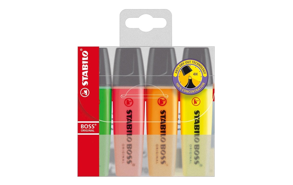 STABILO STABILO Boss Original étui (4 pces)