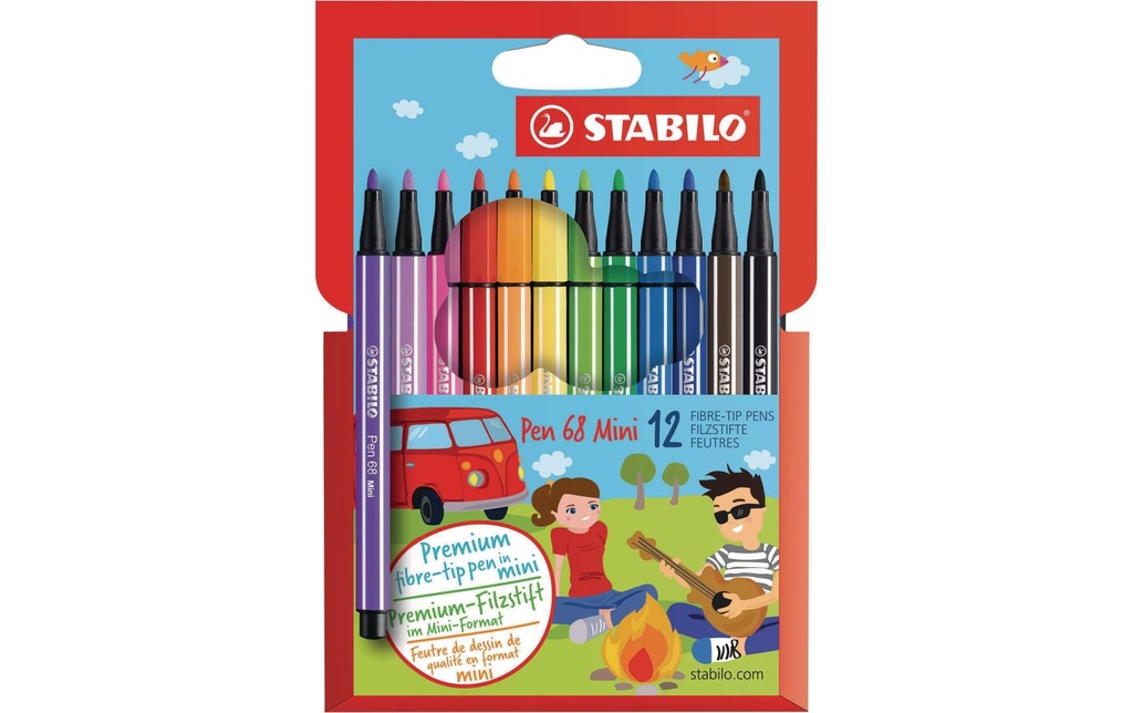 STABILO Pen 68 MINI étui (12 pces)