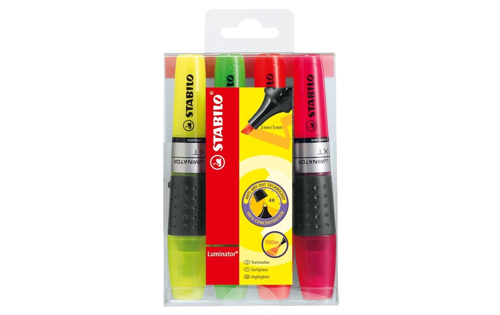 STABILO Luminator étui (4 pces)