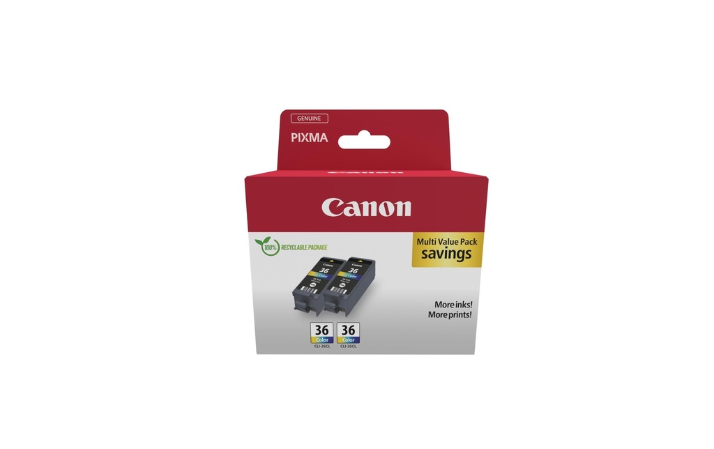 CANON Canon cart.encre 2x CLI-36CO (2 pces)