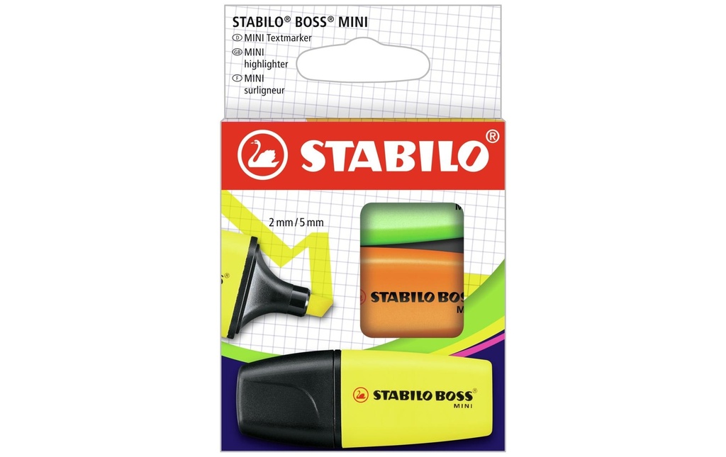 STABILO STABILO Boss MINIpop ét.cart. (3 pces)