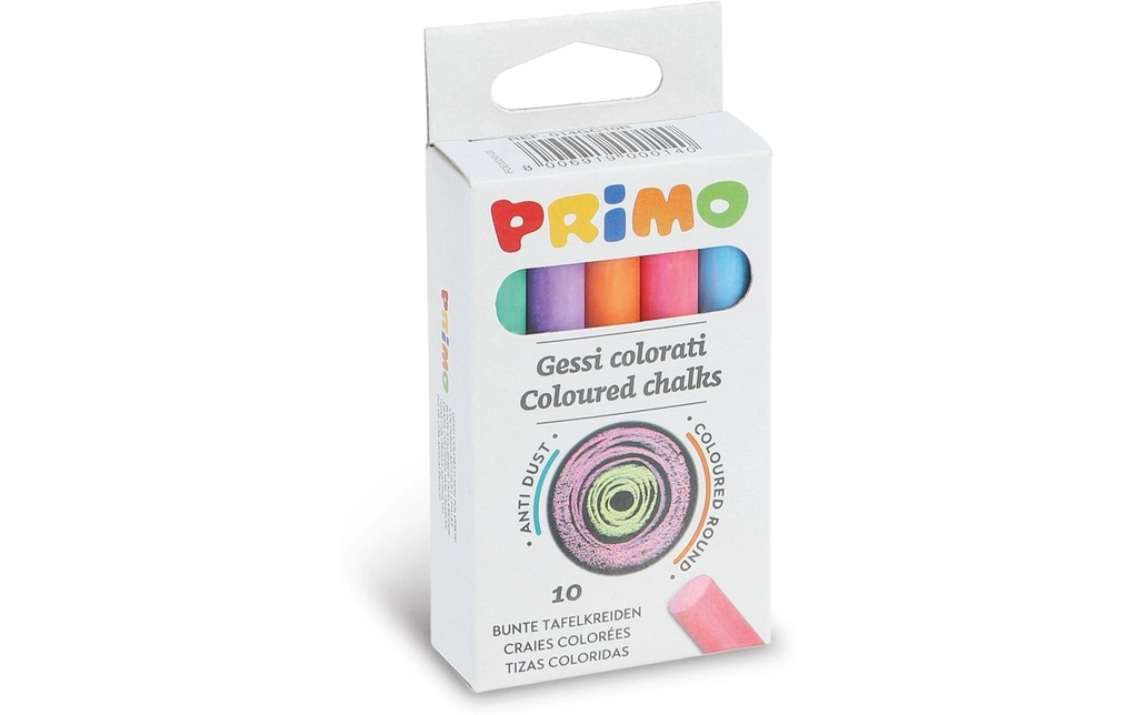 PRIMO Craie sanc pouss.ass.pr.tabl. (10 pces)