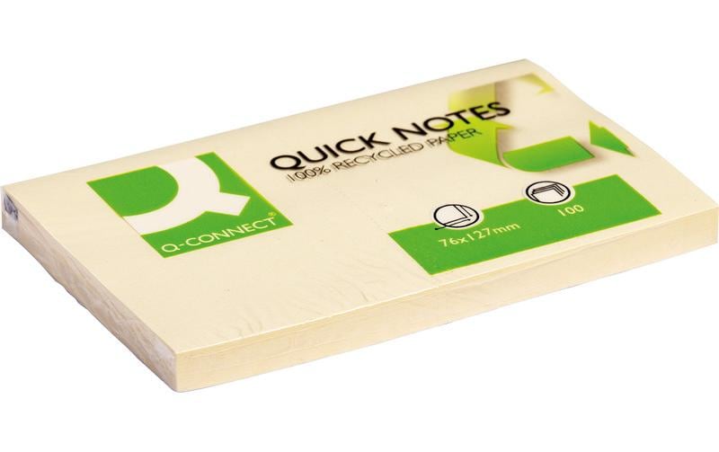 Q-CONNECT Quick Notes 76x127mm recycled (100 pces)