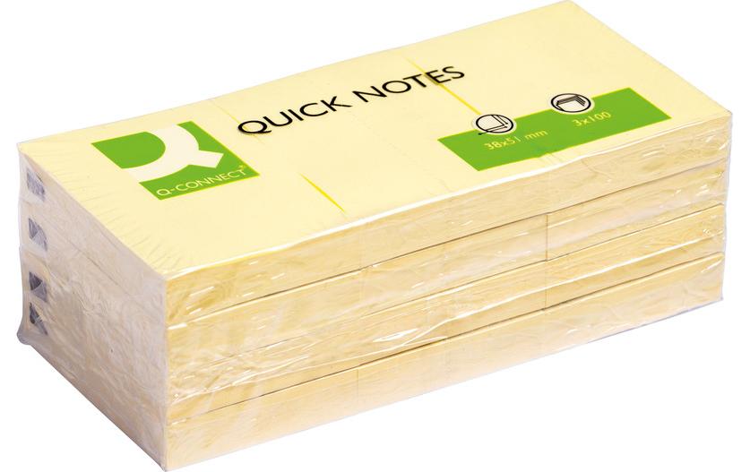 Q-CONNECT Quick Notes 38x51mm (12 pces)