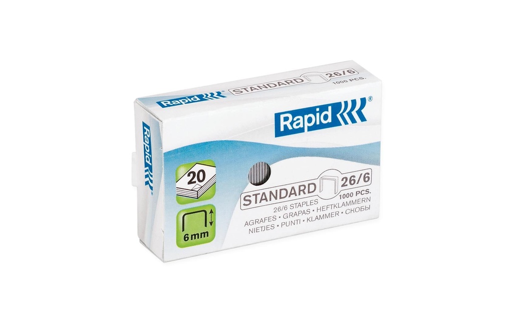 RAPID Agrafes 26/6 (1000 pces)