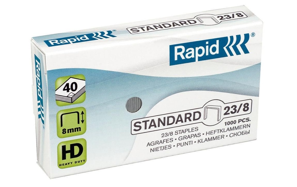 RAPID Agrafes 23/8 (1000 pces)