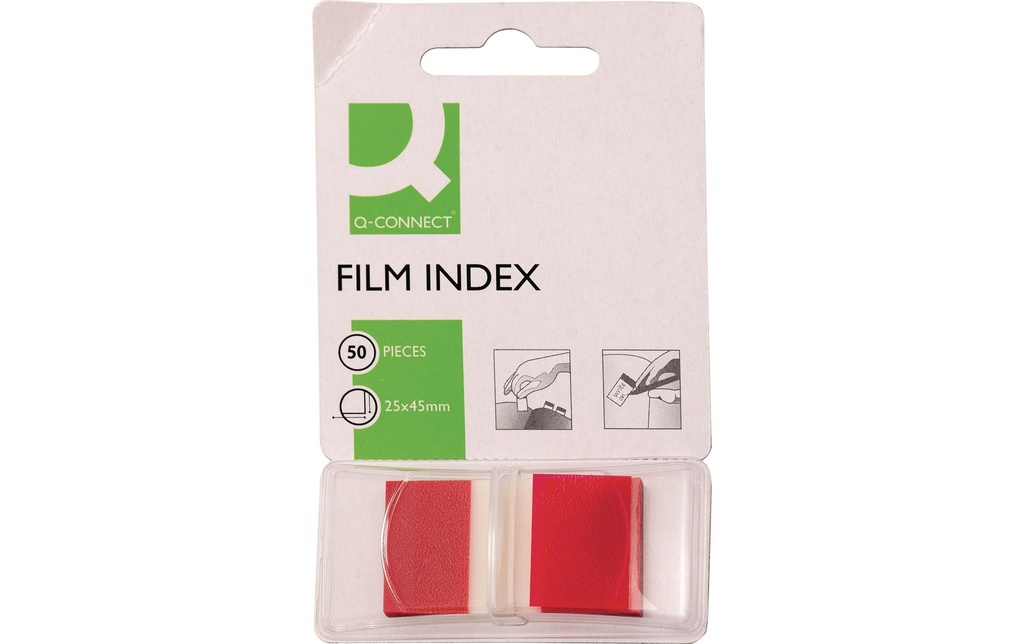 Q-CONNECT Index Marker rouge (50 pces)