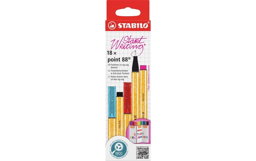 STABILO Point 88 Zick Zack 18pcs (18 pces)