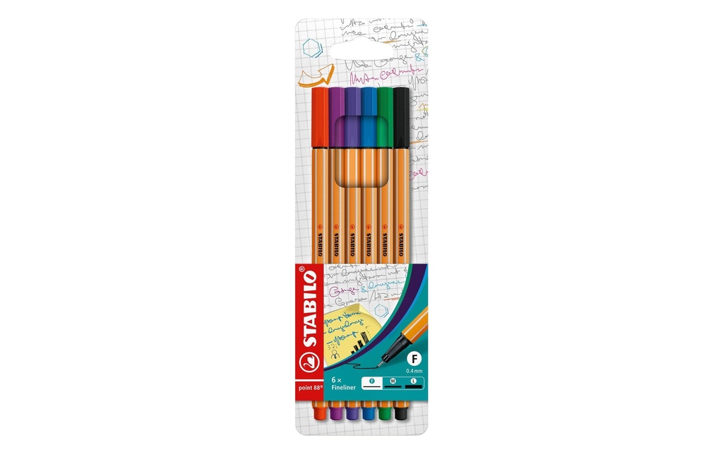 STABILO Point 88 étui (6 pces)