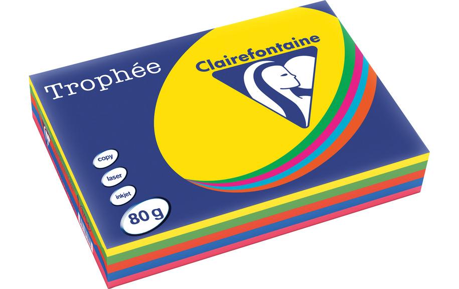 CLAIREFONTAINE Pap.copie A4 80g ass.intens (500 pces)