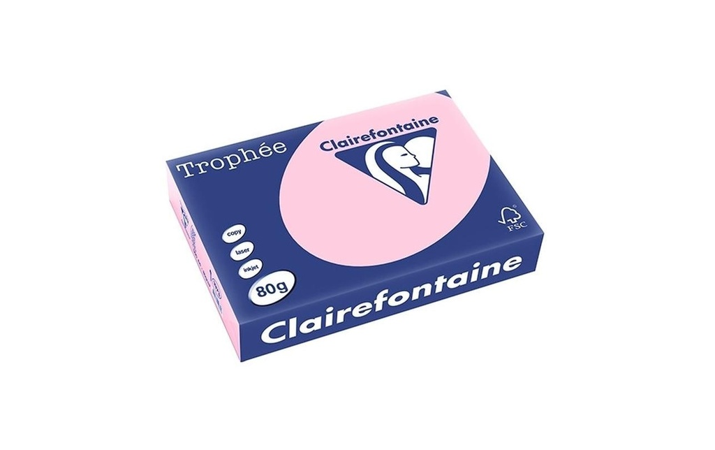 CLAIREFONTAINE Pap.copie A4 80g rose (500 pces)