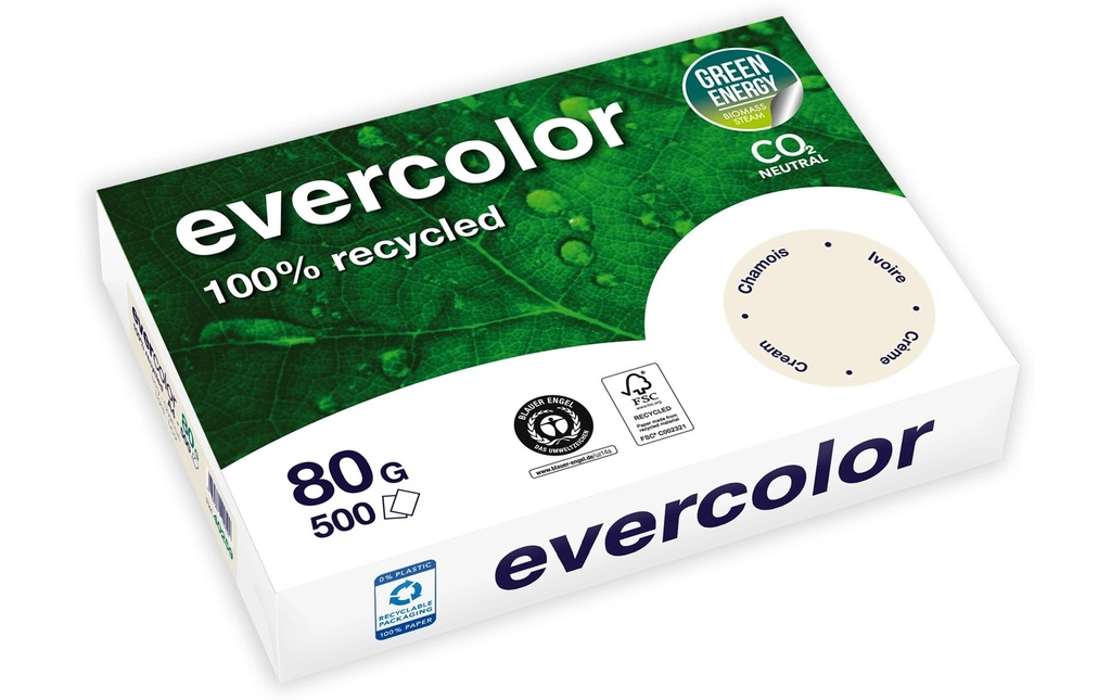 CLAIREFONTAINE Pap.copie A4 80g chamois (500 pces)