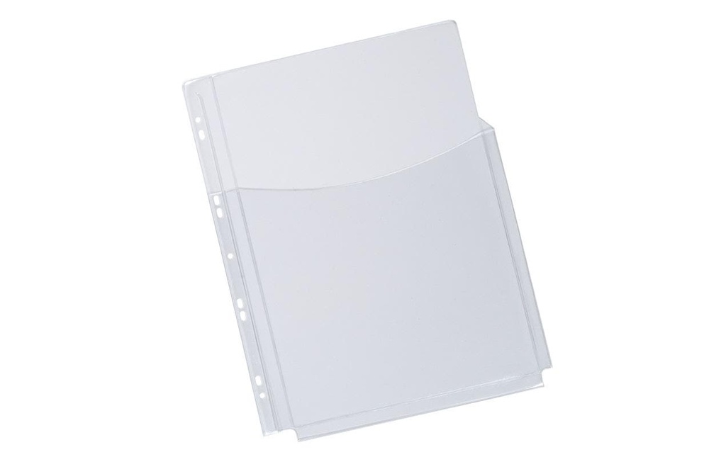 Q-CONNECT Poche à souffl. A4 PVC part.c (5 pces)