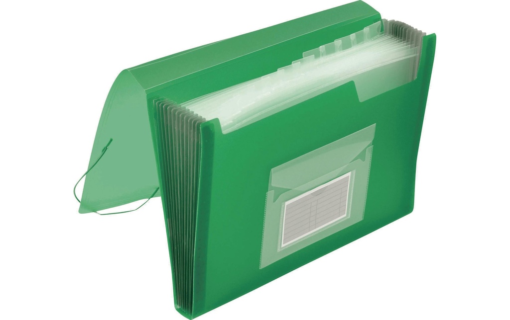 Q-CONNECT Trieur A4 à 13comp.vert givré (13 pces)