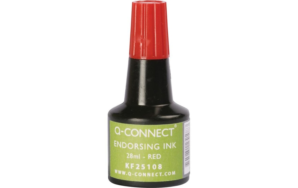 Q-CONNECT Encre à tampon 28ml rouge (28 pces)