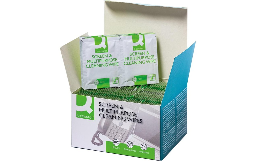 Q-CONNECT Lingettes nettoyante (100 pces)