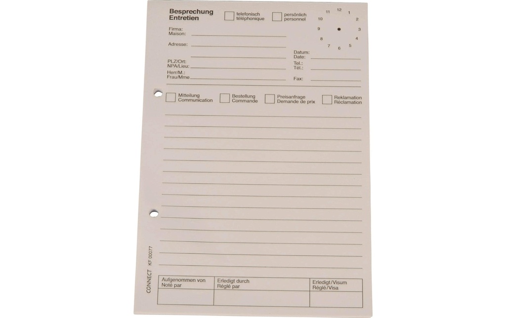[932000001] Q-CONNECT Bloc téléphone A5 80fl blanc (80 pces)