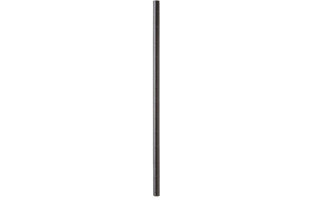 [960193002] DUNI Paille en papier Ø8mm noir (100 pces)