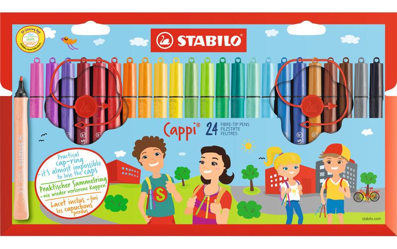 STABILO Feutre Cappi étui en carton (24 pces)