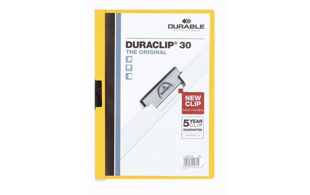 DURABLE DURACLIP 30 jaune