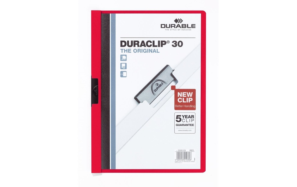 DURABLE DURACLIP 30 rouge